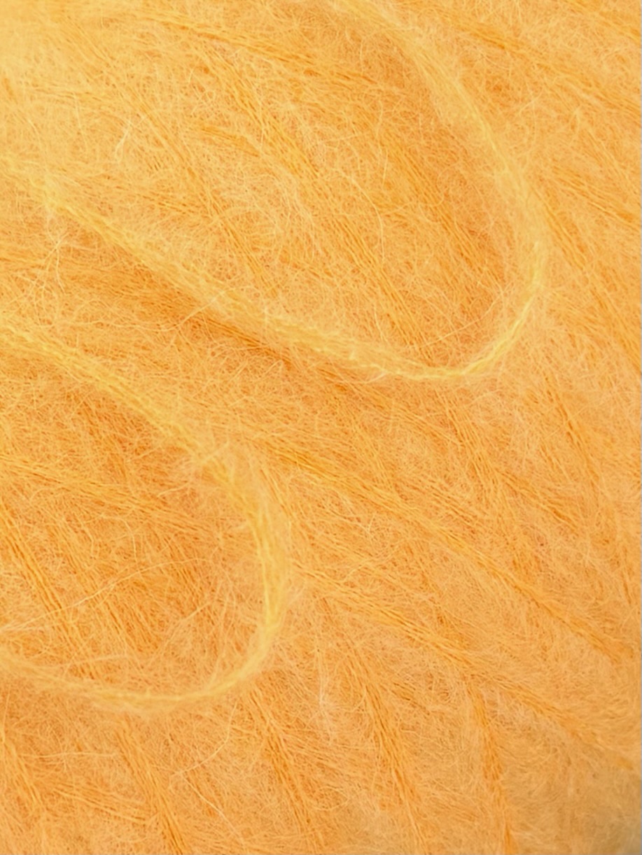 Zimpfer Wolle Selezione – Brushed-Garn aus Baby Yak und Kaschmir 360 m / 100 g col. Samtiges Mandarine